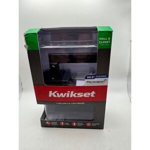 Kwikset Hall Closet Door Lock Handle Set 97200-906 matte black